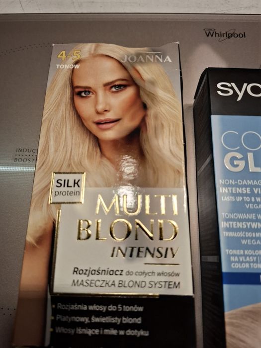 Platynowy biały blond farbowanie rozjaśniacz i tonery
