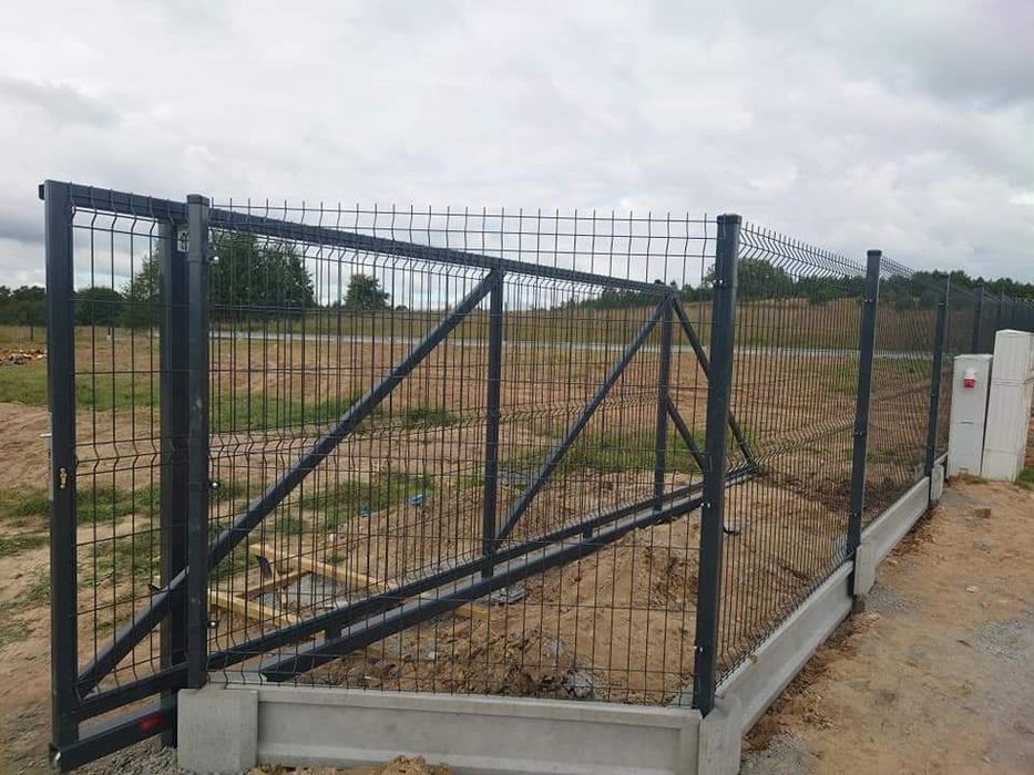 Ogrodzenia panelowe panel bramy furtki słupki płot palety