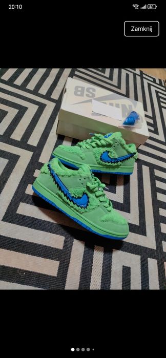 Nike Dunk Low SB Grateful Dead Green Bear
