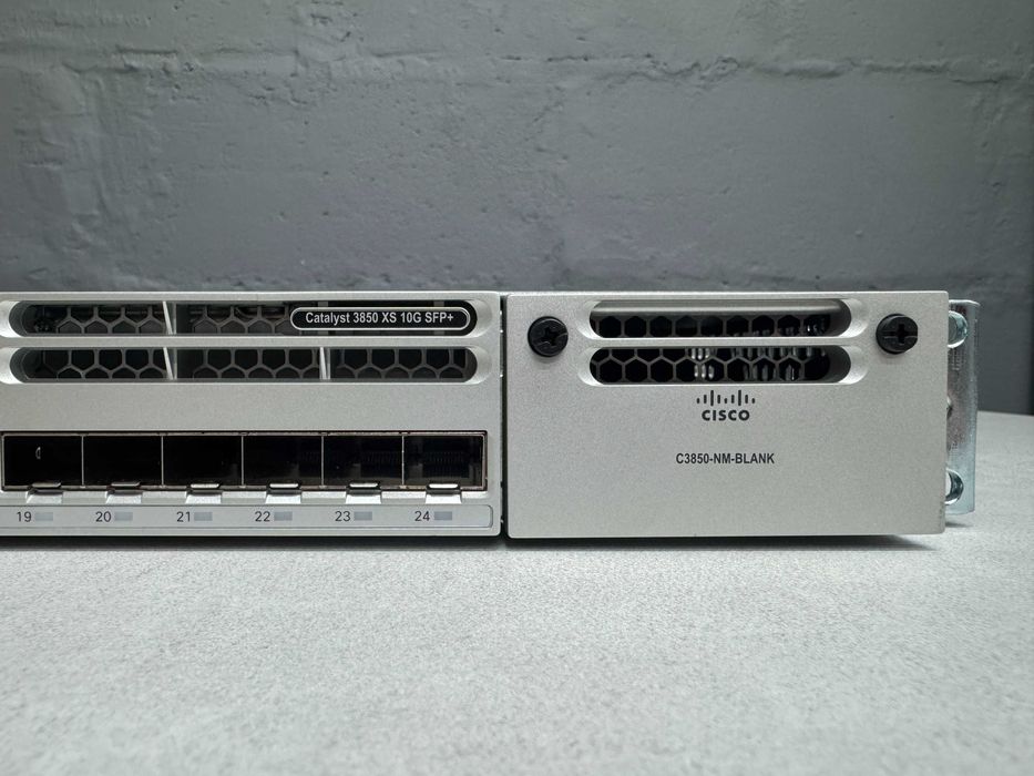 24 порта SFP+(10G) Cisco Catalyst WS-C3850-24XS-E безнал/гарантия