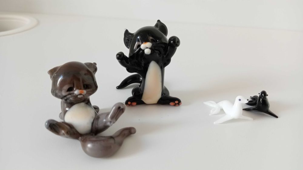 Miniaturas Animais em Vidro Murano