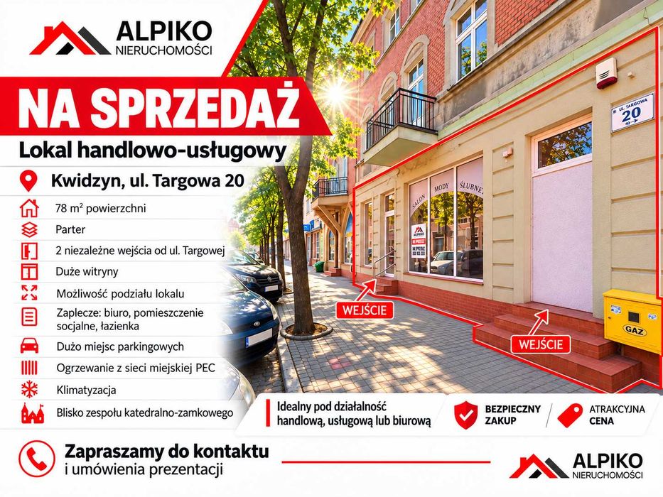 Lokal handlowo-usługowy na sprzedaż