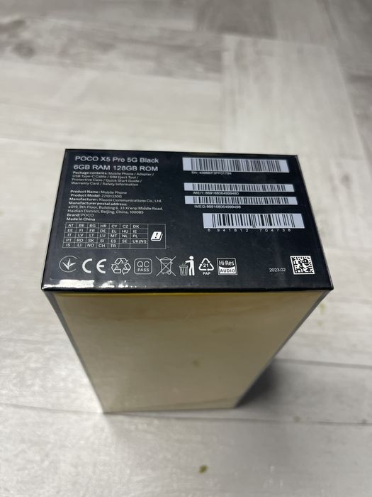 Смартфон POCO X5 Pro 5G 6/128 gb Black (Global)