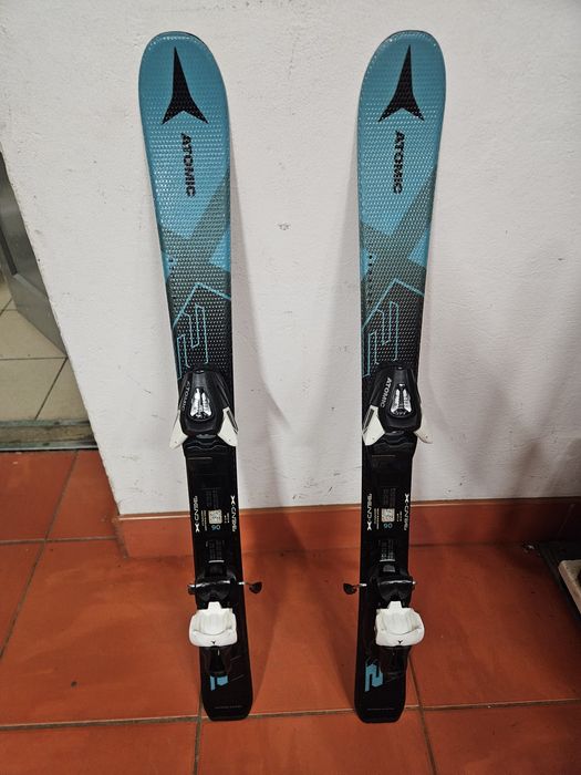 Śliczne niebieskie narty dka dziecka narty Atomic redster x2 90cm bdb