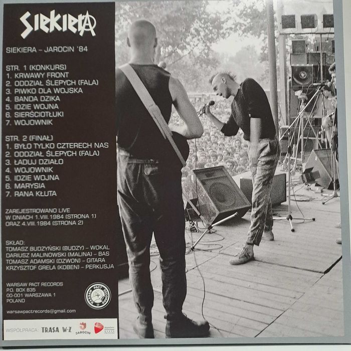 Siekiera - Jarocin ‘84 - 12” LP (3rd press silver/grey vinyl)