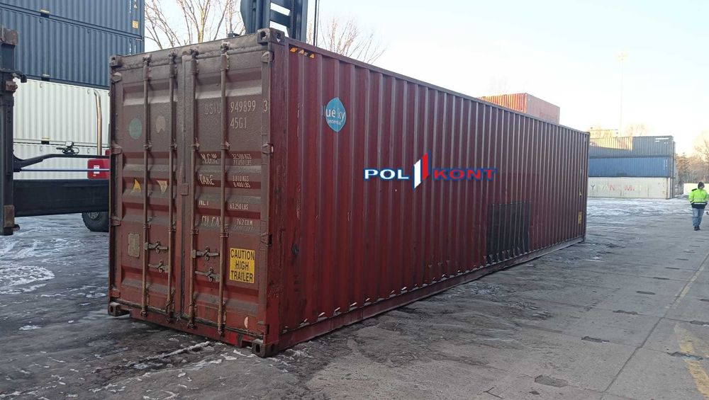 Używany kontener morski 40 HC, 12 metrowy - Pewny Kontener - PZ