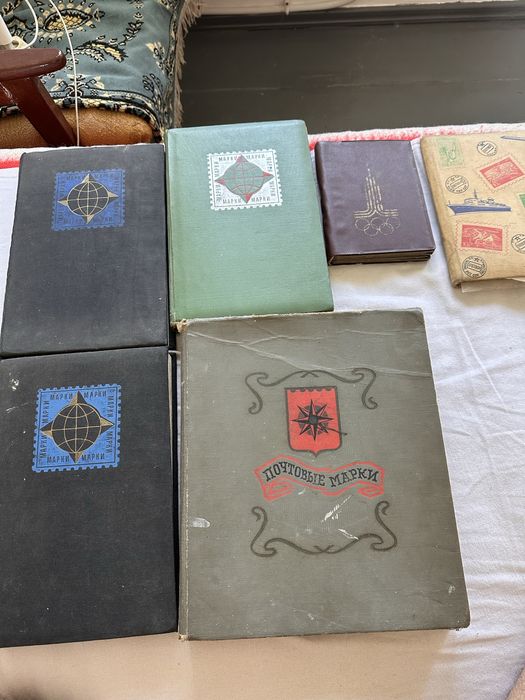 6 альбомов марок 1960-99 годы