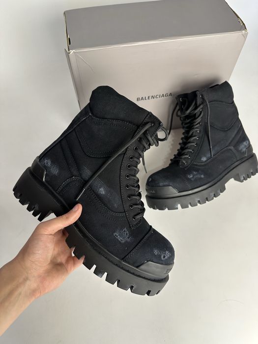 BALENCIAGA Stike boots black army ботинки берцы боты opium archive 43