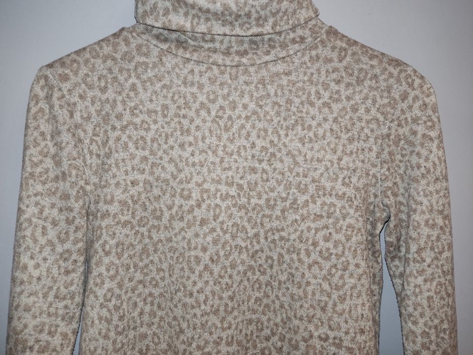 Zara sweter golf damski panterka r.M