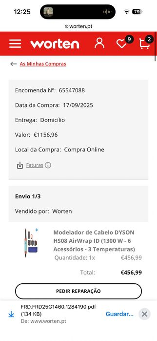Dyson airwrap HS08