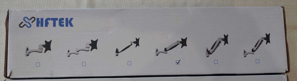 HFTEK HF18DB Height Adjustable LCD Monitor Wall Mount