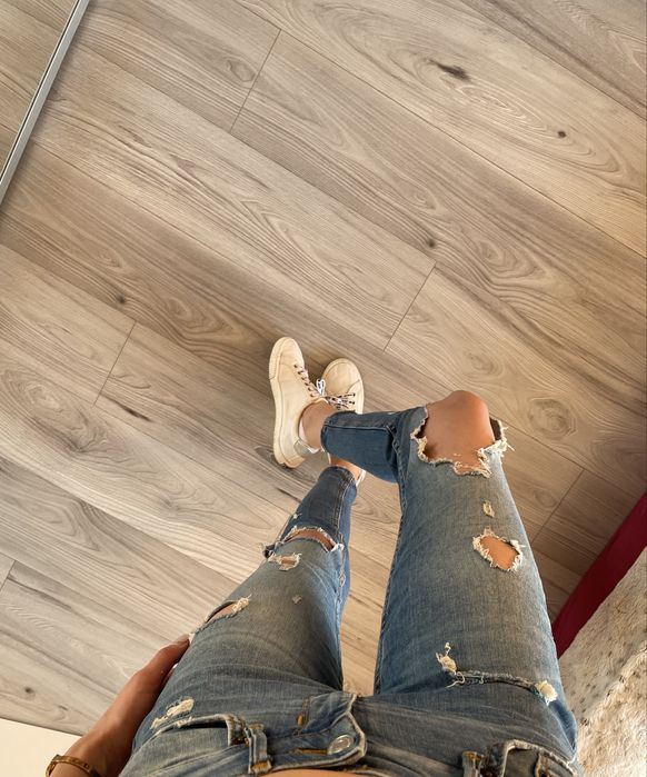 Spodnie jeansowe rurki obcisłe damskie jeansy dżinsy boyfriend