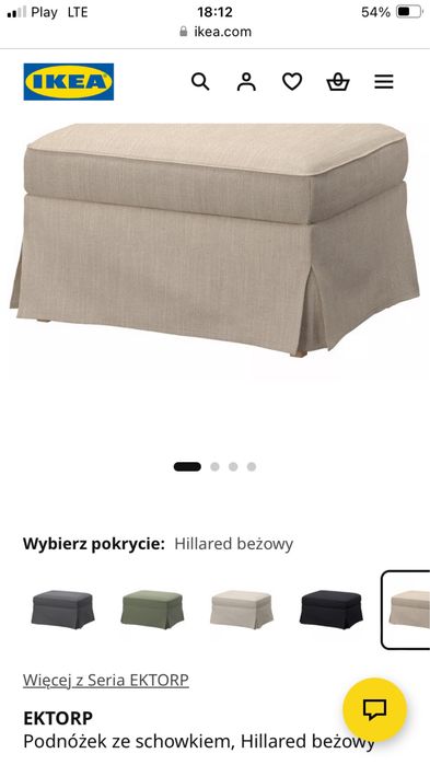 Puf  Podnóżek ze schowkiem