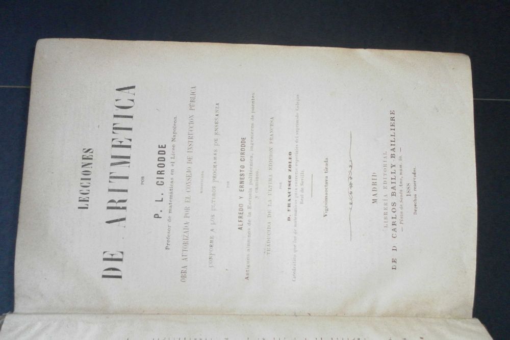 Cirode (P.L./Outros);Lecciones de Aritemetica