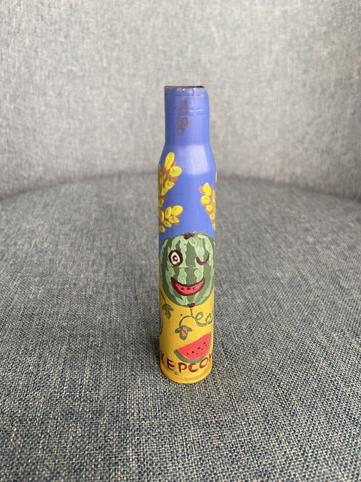 Розмальована гільза Херсон кавун патріотичний сувенір подарунок