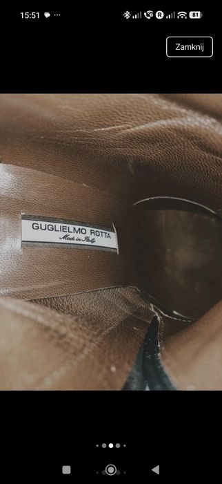 Luksusowe kozaki zamszowe Guglielmo Rotta r. 36 | Stan idealny