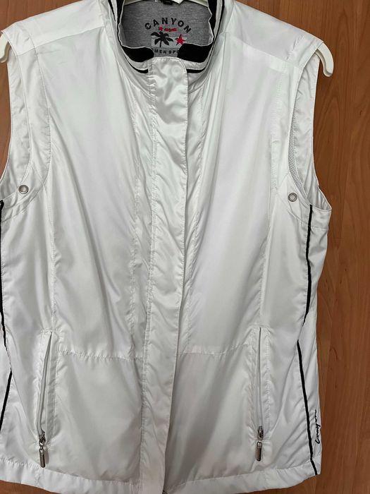 nowa sportowa biała kamizelka