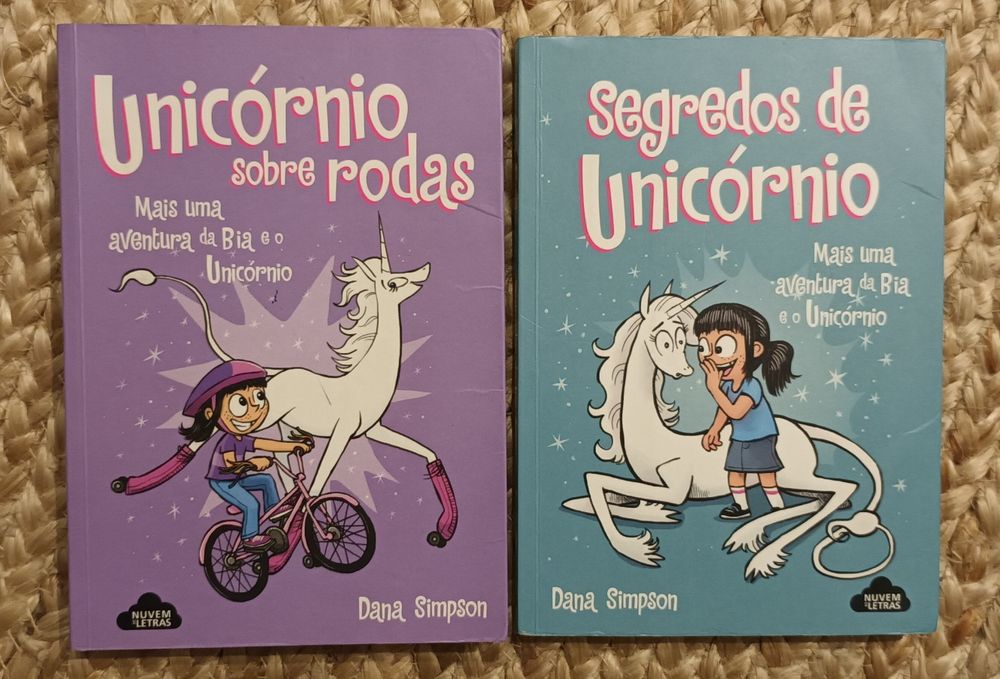 Livros Unicorno sobre rodas  e Segredos de Unicórnio