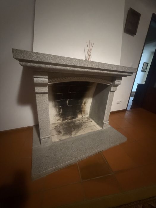 Lareira em marmore