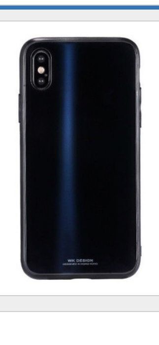 Чехол бампер для Apple iPhone X - черный - wk design