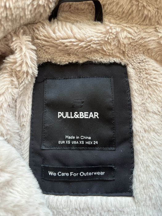 Czarna kurtka zimowa parka pull & bear xs 34