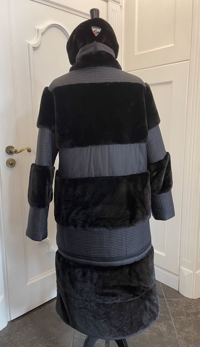 ROSSIGNOL piękny płaszcz, kurtka, 2 w 1 , z futrem eko. NOWY