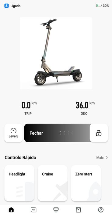 Trotinete Elétrica OOTD S10 (1400W) – Como Nova (Apenas 20km) 70km autonomia/ 55kmh