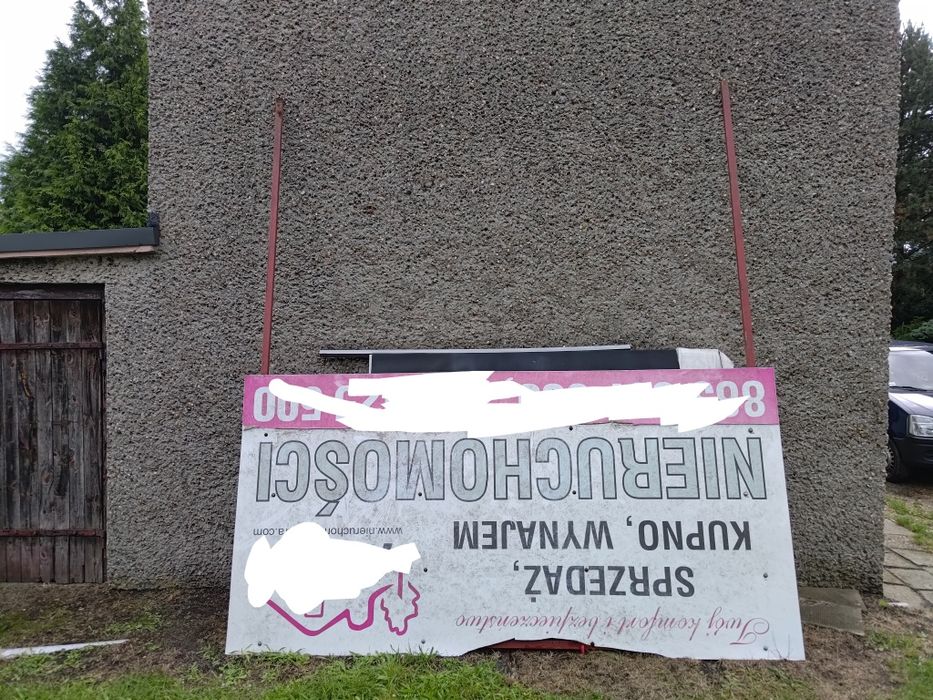 Duży stelaż na reklamę