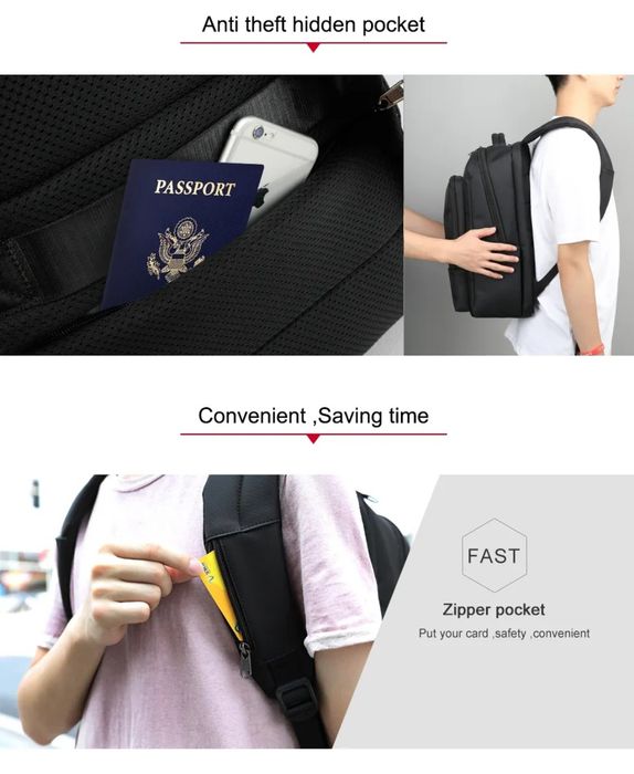 Mochila Tigernu anti-roubo