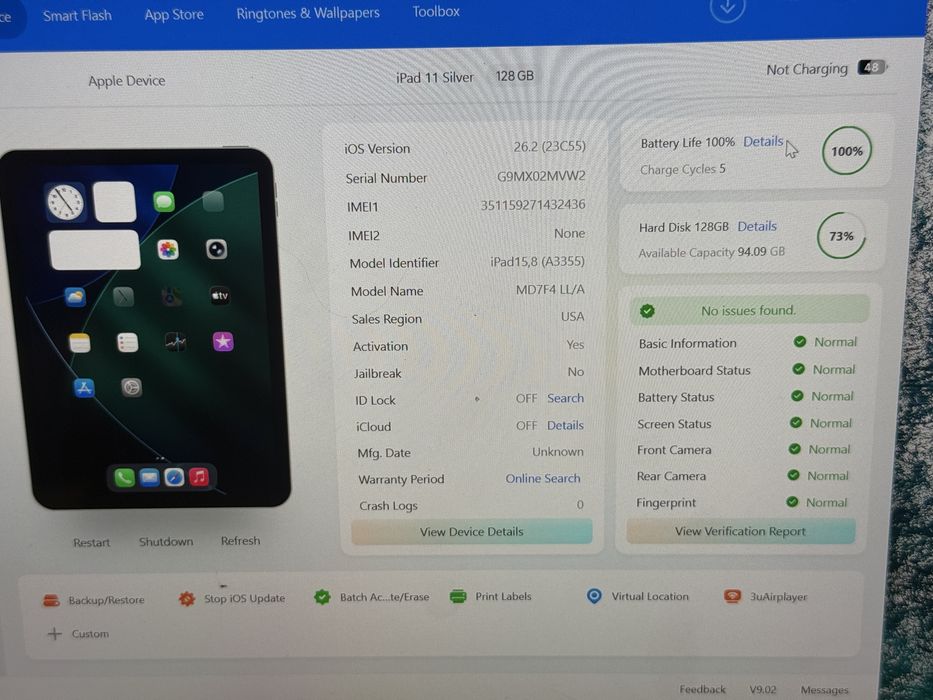 Apple iPad 11 a16 128gb 4g lte 2025 новий ідеал 100% батарея