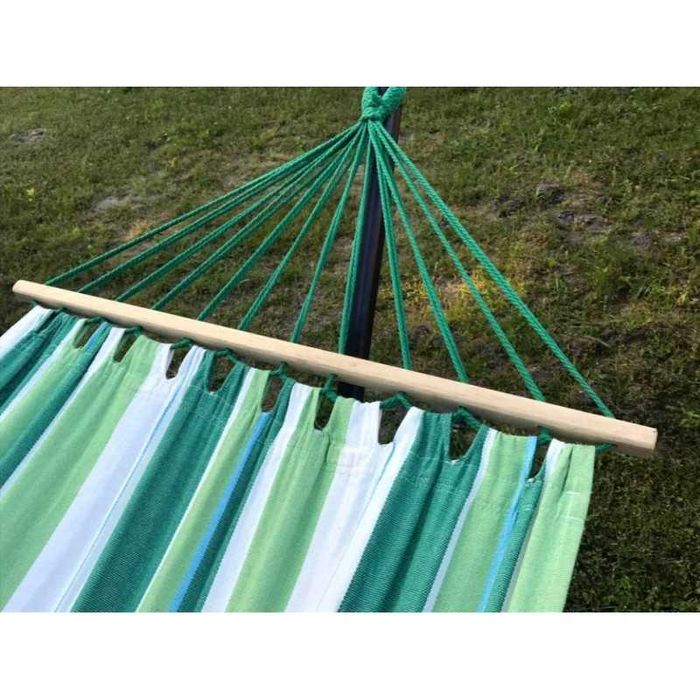 Super! Hamak ogrodowy Ze Stelażem Mocny XXL 110x290 cm + Pokrowiec