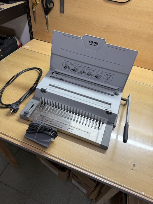 Bindownica elektryczna IBICO ibimaster 400e + grzbiety drut i plastik