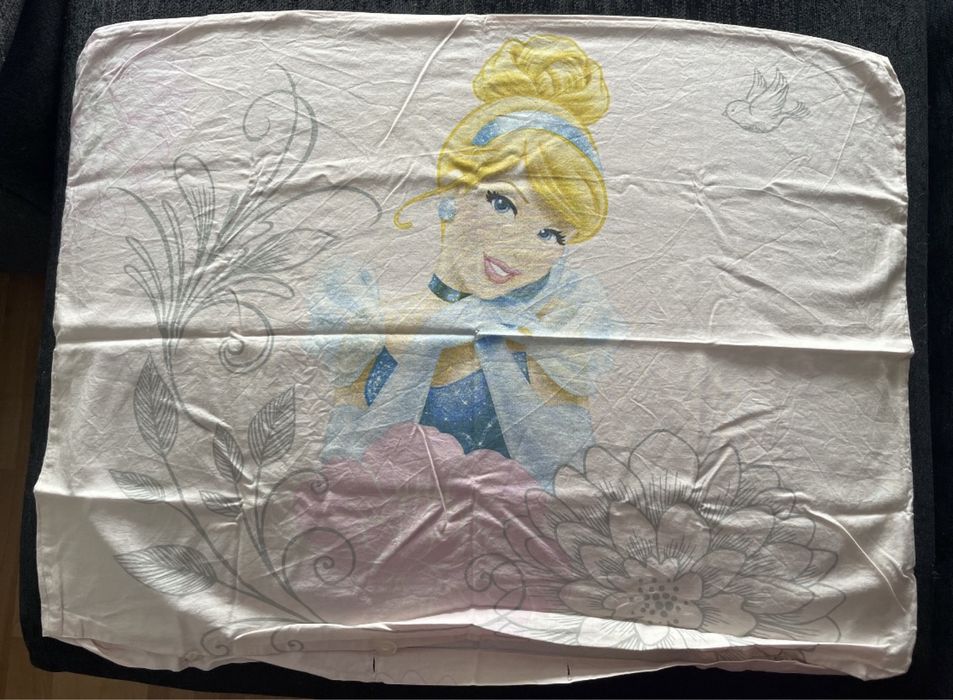 Princess Disney - Capa de edredão e fronha de almofada