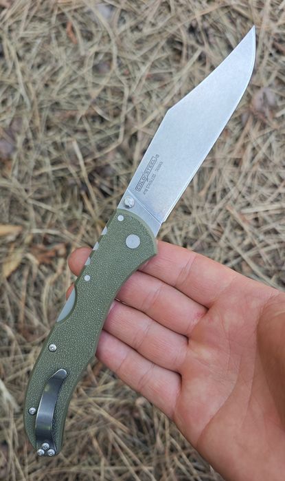 Cold Steel Range Boss OD Green (20KR7) складний тонкий ергономічний ніж на щодень, якісні матеріали, відміна якість і збірка , замок Tri-Ad lock