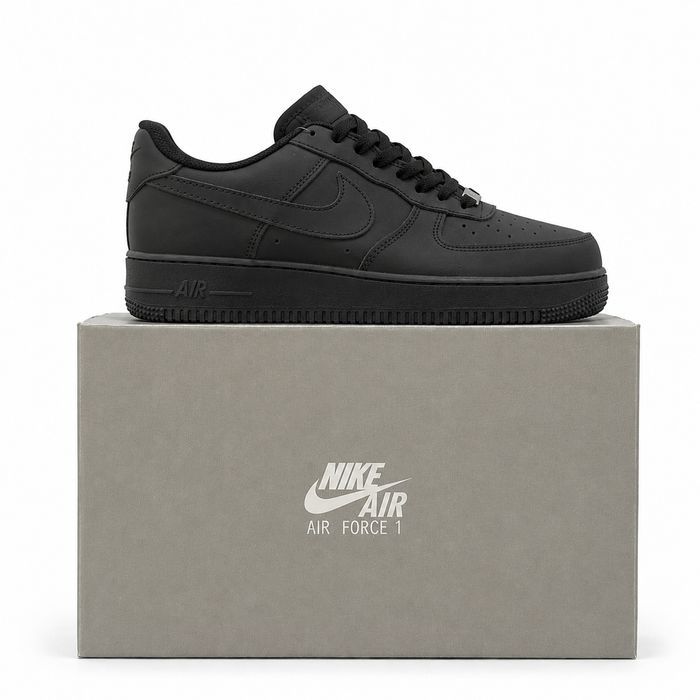 Кроссовки мужские Nike Air Force 1 Low 07 Black PREMIUM CW2288 Найк Аир Форс 1 Size 46 БЕЗ ПРЕДОПЛАТИ