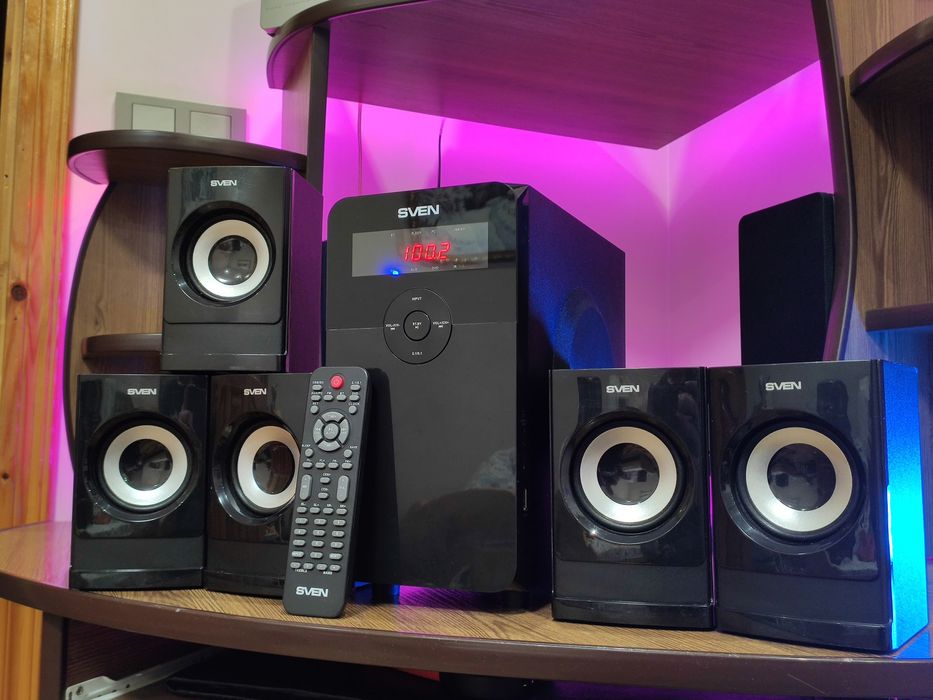 Акустична система 5.1 Sven HT-201 мультимедіа колонки сабуфер аудіо