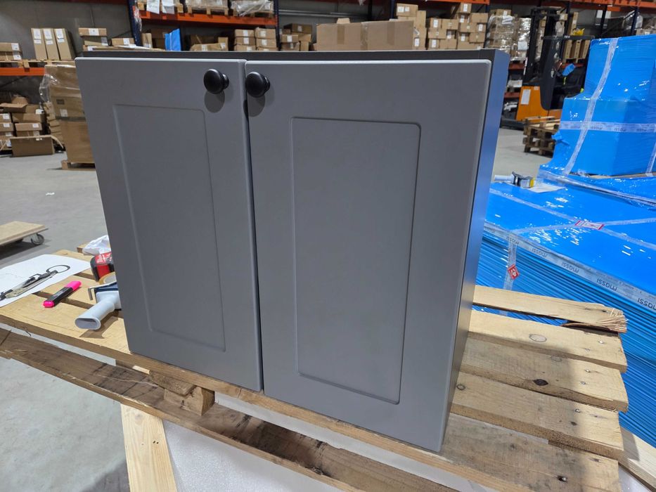 OUTLET Szafka łazienkowa 60cm szara wisząca