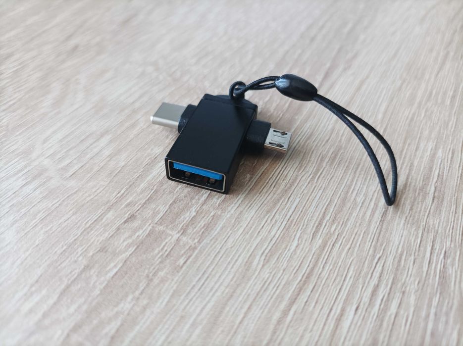 Адаптер OTG USB 3.0 Type-C + Micro USB перехідник для смартфонів
