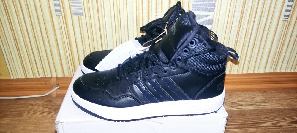 Кеды высокие Adidas Hoops 3.0 mid wtr 39 размер