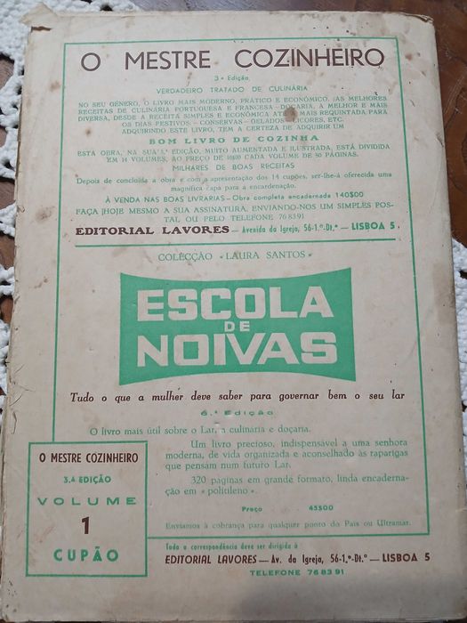 Coleção antiga O Mestre Cozinheiro