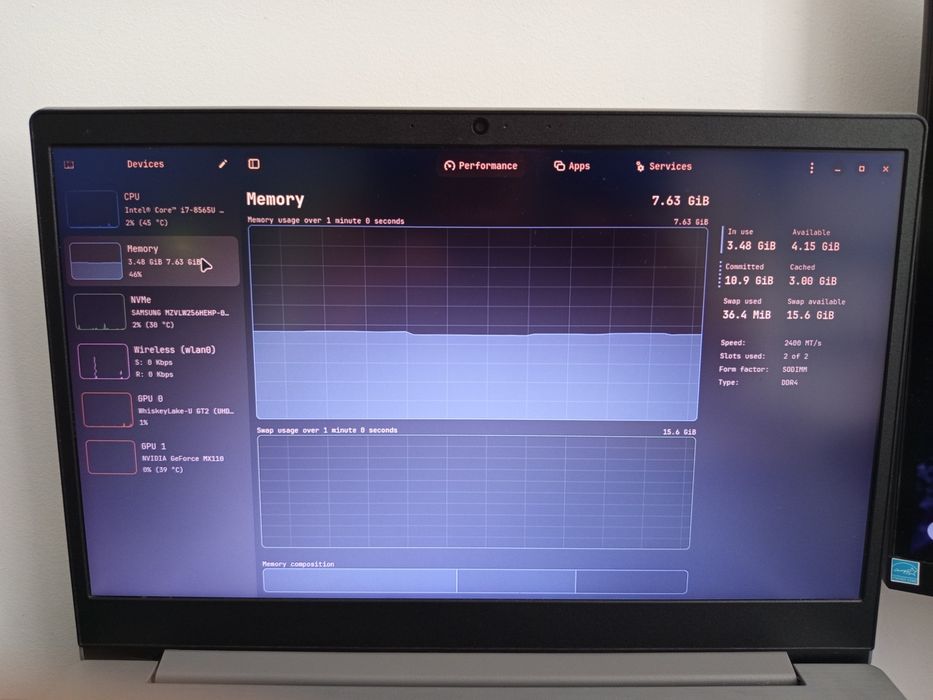 Lenovo IdeaPad S145-15IWL bem cuidado
