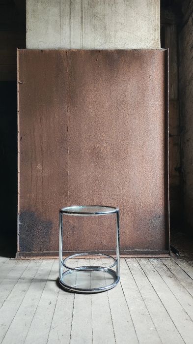 Stolik chrom | Bauhaus styl | MID-CENTURY vintage