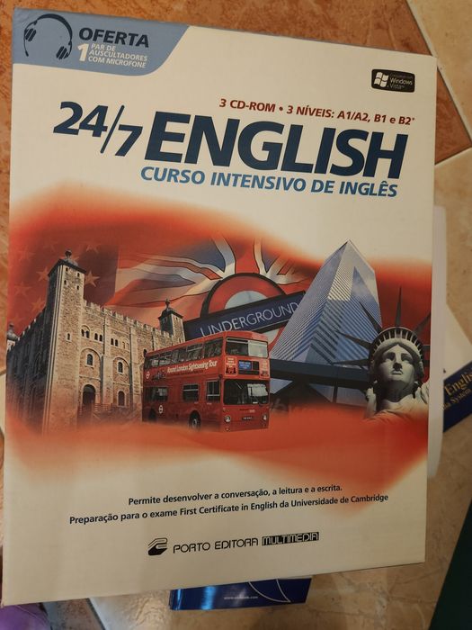 Cursos de línguas antigos com CDS. Cassetes.