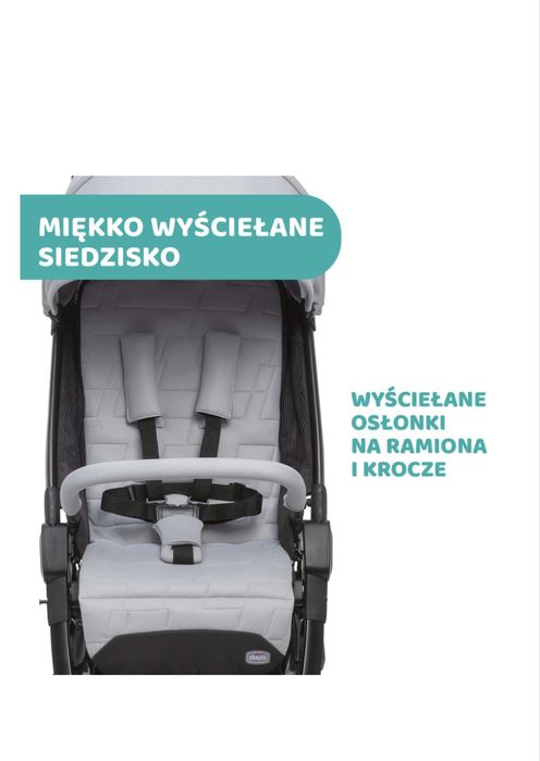 CHICCO WE lekki wózek spacerówka DO 22 KG + TORBA,