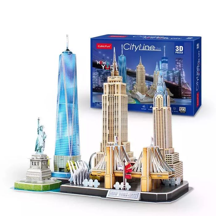 Puzzle 3D 123 elementy. City Line. Nowy Jork. Dante