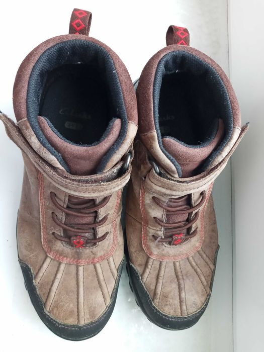 Кожаные ботинки на мальчика кларкс, р. 2,5/35,5