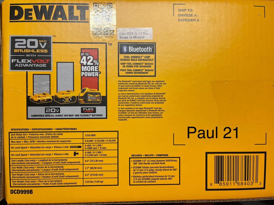 Dewalt.  Berbequim