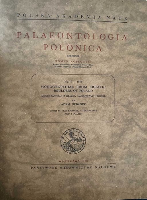 SPIS Palaeontologia Polonica 9/1958 monograptidae z głazów narzutowych