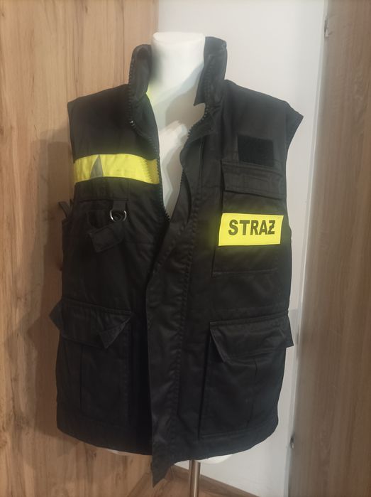 Kamizelka odblask straż + czapka polarowa straż gratis