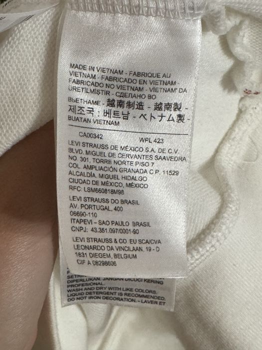 Біла худі Levi’s з принтом жіноча, розмір XS